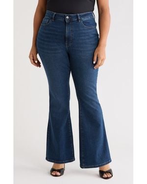 WARP+WEFT Nao High Waist Bootcut Jeans - Blue
