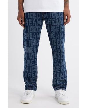 ICECREAM Sweet Tooth Fil Coupé Jeans - Blue
