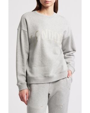 Rails Varsity London Embroidered Cotton Graphic Sweatshirt - Gray