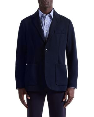 Bugatchi Soft Touch Knit Blazer - Blue