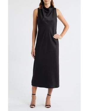 Sam Edelman Cowl Neck Maxi Dress - Black