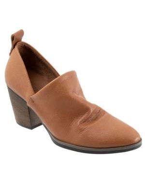 BUENO Kesia Block Heel Pump - Brown