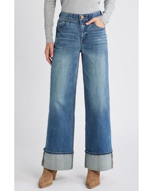 Wit & Wisdom Skyrise Wide Leg Jeans - Blue