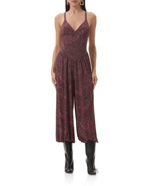 AFRM Bogart Sleeveless Wide Leg Jumpsuit - Red