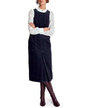 Boden Ula Sleeveless Corduroy Midi Dress - Blue