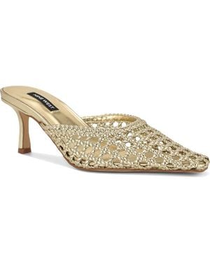 Nine West Camenlaw Woven Mule - White