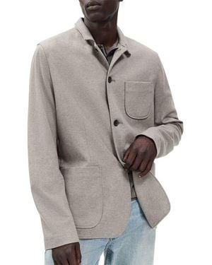 Rag & Bone Prospect Wool Blend Cardigan - Gray