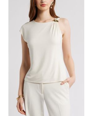 Nordstrom Hardware Accent Asymmetric Top - White