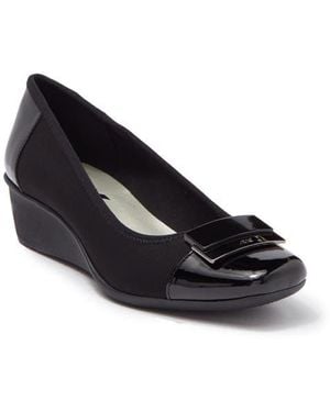 Anne Klein Waverly Wedge Loafer - Black