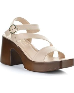 Bos. & Co. Veda Ankle Strap Platform Sandal - Metallic