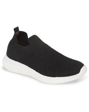 David Tate Tiptop Knit Sneaker - Black