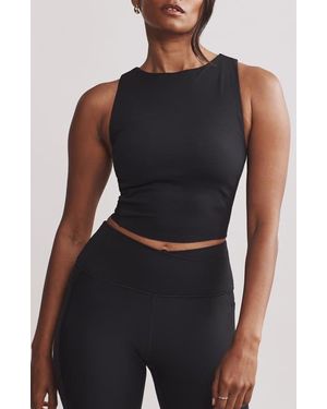 Rhone Ripple Longline Bra - Black