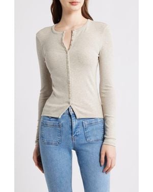FRAME The Rib Splay Top - Blue