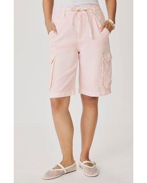 Splendid Denim Cargo Shorts - Pink