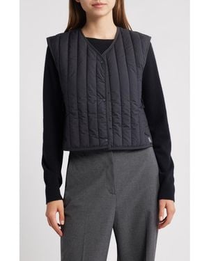 Rains Banja Water Resistant Crop Liner Vest - Black