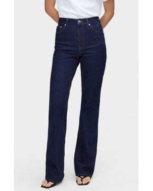 ALIGNE High Waist Flare Leg Jeans - Blue