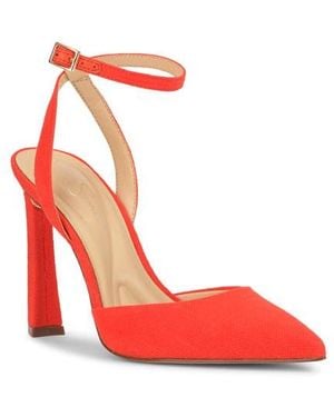 Jessica Simpson Ocanna Ankle Strap Pointed Toe Pump - Red