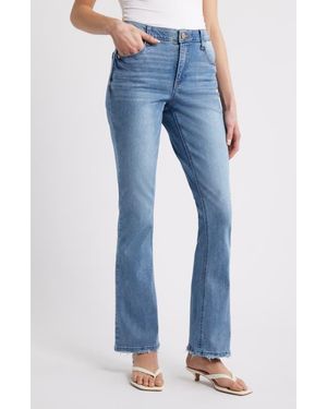 Wit & Wisdom Brittany High Waist Baby Bootcut Jeans - Blue