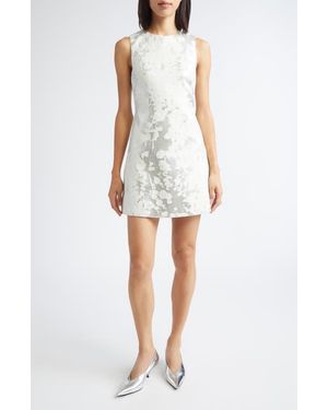 Stine Goya Metallic Sleeveless Minidress - White