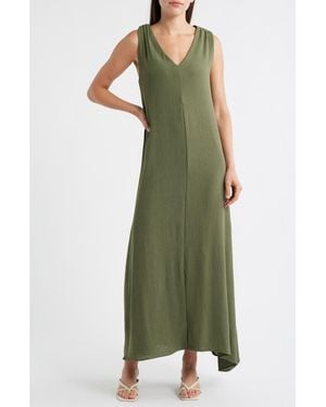 Halogen® Twist Back Sleeveless Maxi Dress - Green