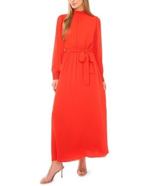 Halogen® Long Sleeve Maxi Dress - Red