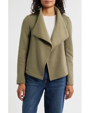 NIC+ZOE Lounge Around Moto Jacket - Green