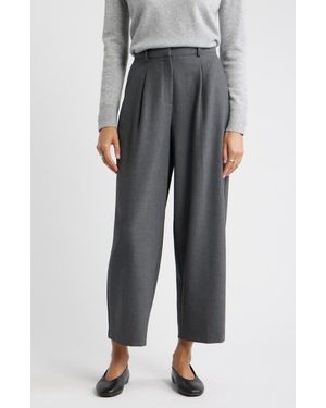 Nordstrom Pleated Ankle Pants - Gray