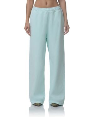 AFRM Finely Cotton Straight Leg Sweatpants - Blue