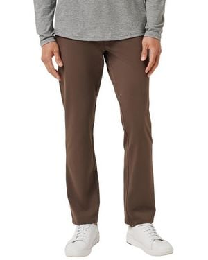 Travis Mathew Legacy Stretchknit Flat Front Chinos - Gray