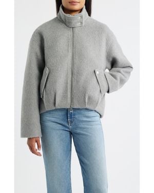 Bernardo Hairy Crop Jacket - Gray