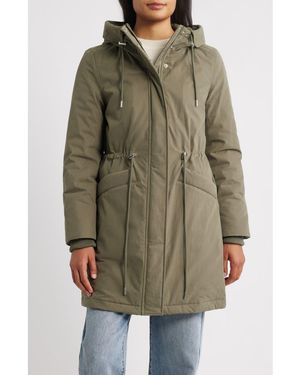 Sam Edelman Faux Shearling Lined Anorak - Green