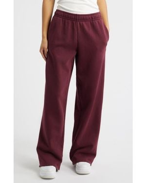 PacSun Wide Leg Sweatpants - Red