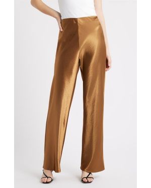 Rails Silvi Satin Pants - Brown