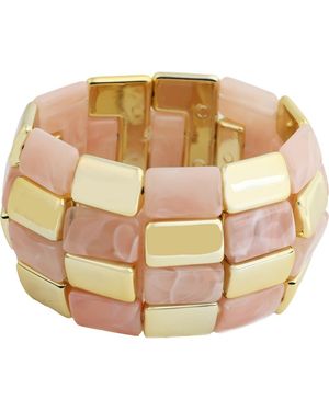 Panacea Resin Stretch Bracelet - Metallic