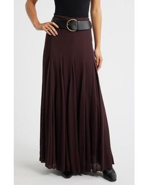 Mango Belted Skirt - Brown