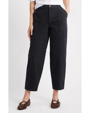 Caslon Cotton Twill Utility Pants - Blue