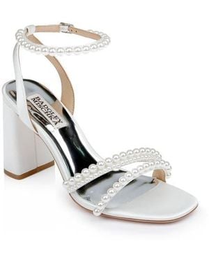 Badgley Mischka Feisty Ankle Strap Sandal - White