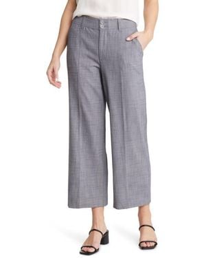 Wit & Wisdom 'ab'solution Skyrise Ankle Wide Leg Pants - Gray