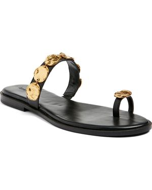 Open Edit Margot Slide Sandal - Black
