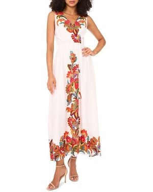 Halogen® Open Back Sleeveless Maxi Dress - White