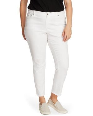 Vince Camuto Fray Hem Jeans - White