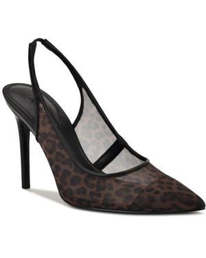 Nine West Feather Pointed Toe Slingback Pump - Black