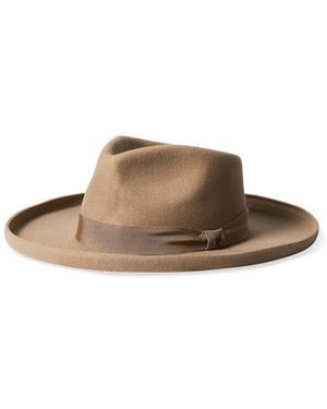 Brixton Victoria Wool Felt Fedora - Brown