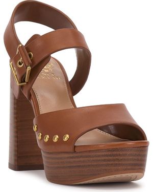 Vince Camuto Patzon Ankle Strap Platform Sandal - Brown