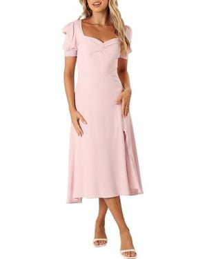 Petal & Pup Franklin Puff Sleeve Dress - Pink