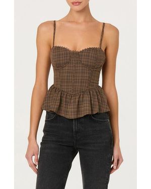 Astr Baylin Corset Top - Black