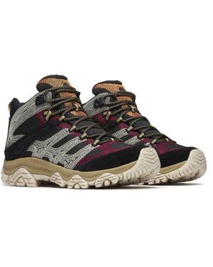 Merrell Moab 3 Stitch Mid Hiking Shoe - Black