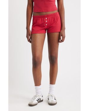 Bella Venice The Lucky Button Shorts - Red