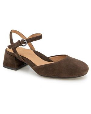 Gentle Souls Lucinda Ankle Strap Pump - Brown