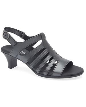 Munro Lanna Kitten Heel Slingback Sandal - Gray